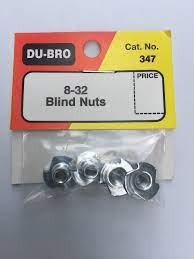 Du-Bro 8-32 Blind Nuts No.347
