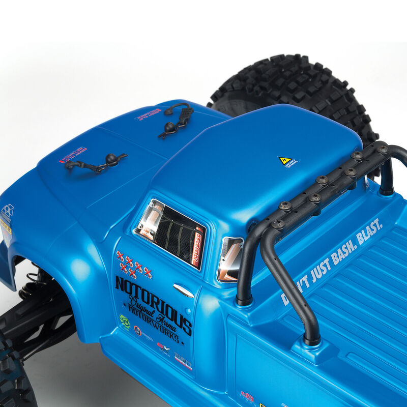 Arrma Ara8611 V5T2 Notorious 4Wd 1/8 Stunt Rc Truck Blue