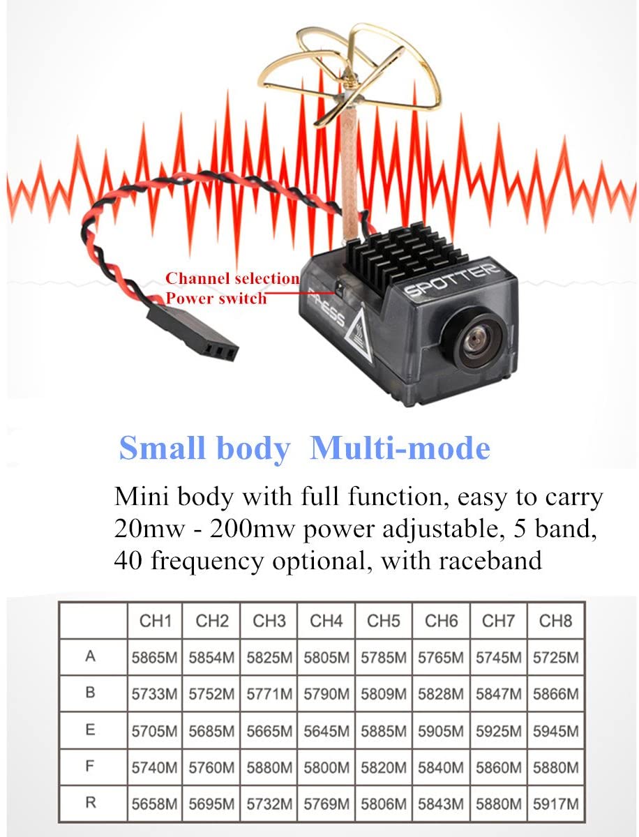 Spotter V2 Micro Fpv Aio Camera 5.8G With Osd Integrated Mic