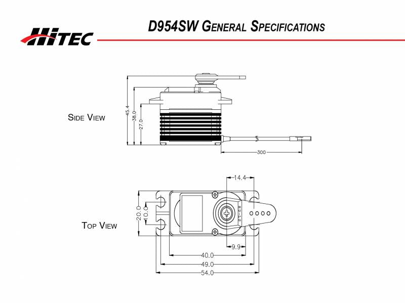 Hitec D-954SW 32-Bit High Torque Steel Gear Servo