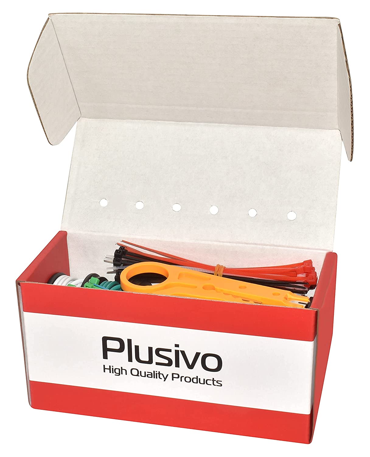 Plusivo 18AWG Hook up Wire Kit – 600V Pre-Tinned Solid Core Wire of 6 Colors x 5M
