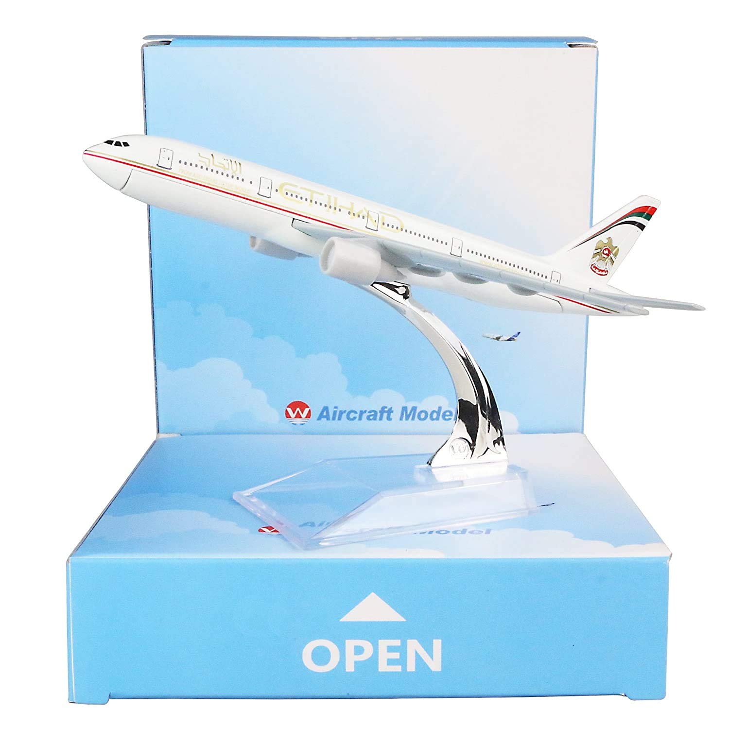 AIRPLANE DIECAST ETIHAD BOEING B777 16CM MODEL