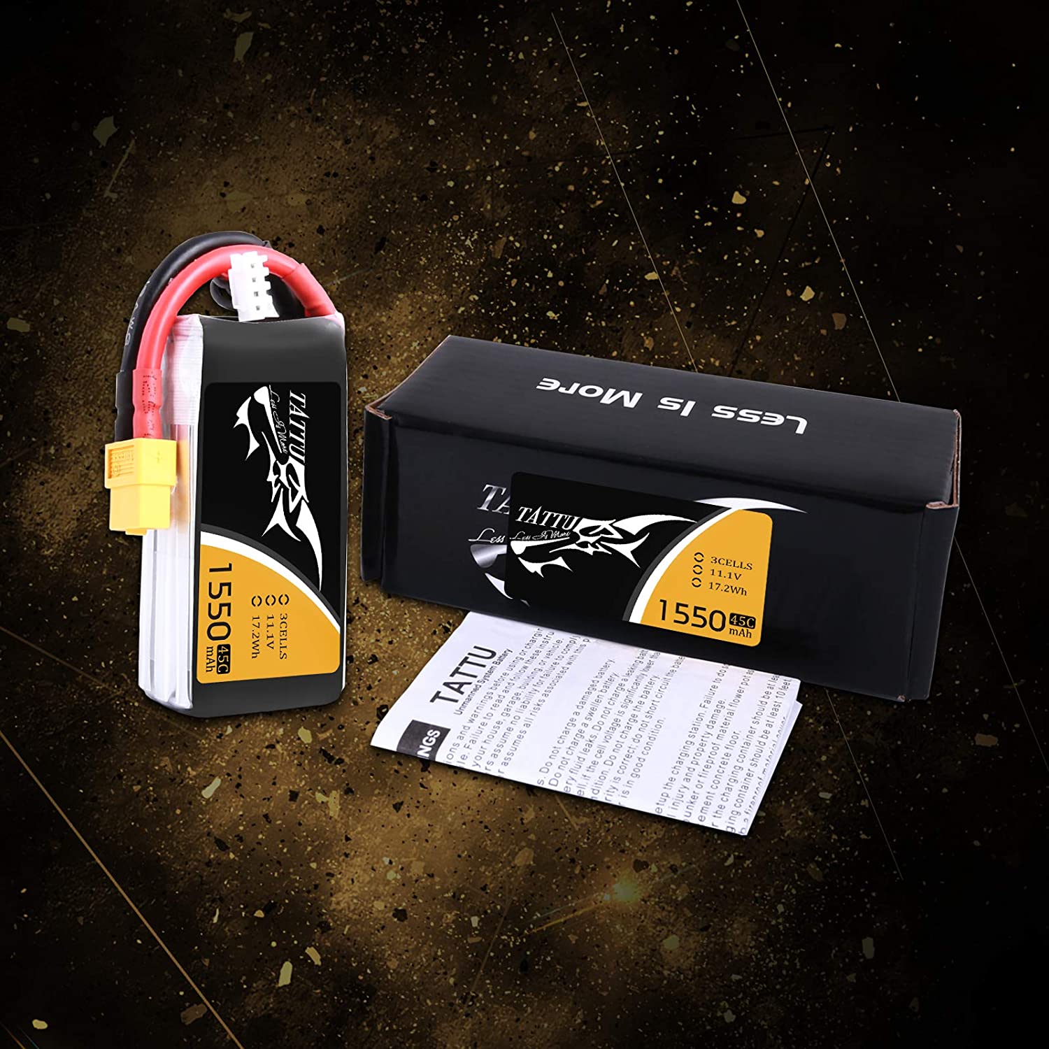 Lipo 11.1V 1550Mah 3S 35C Tattu Battery