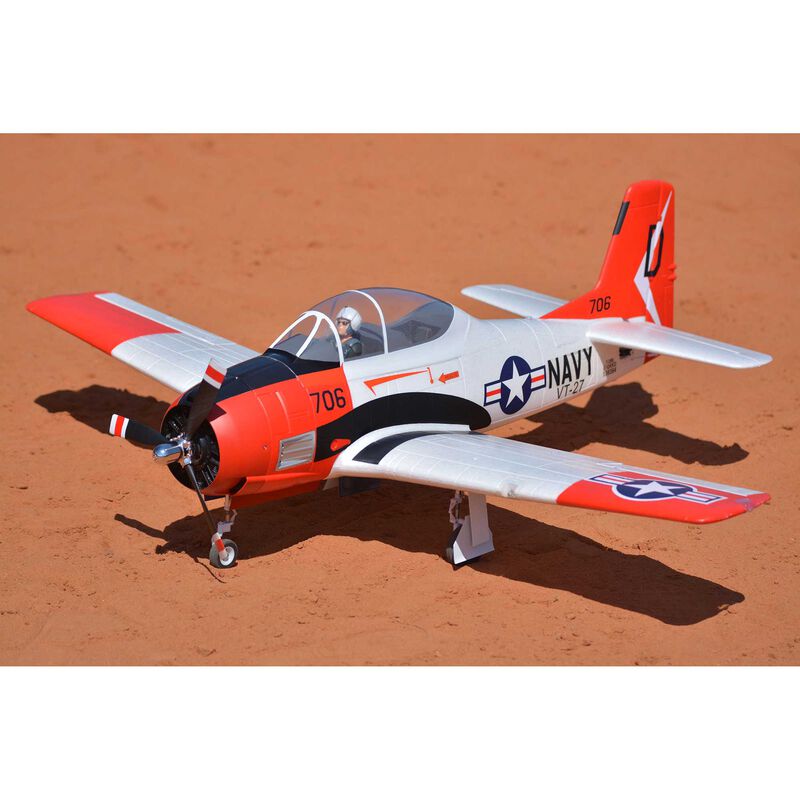 Fms 1400Mm(55.1") T-28D Trojan V4 Red-Pnp
