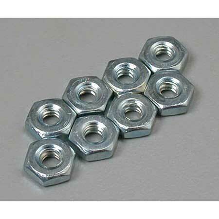 Great Planes GPMQ3306 Hex Nuts 6-32 (8)