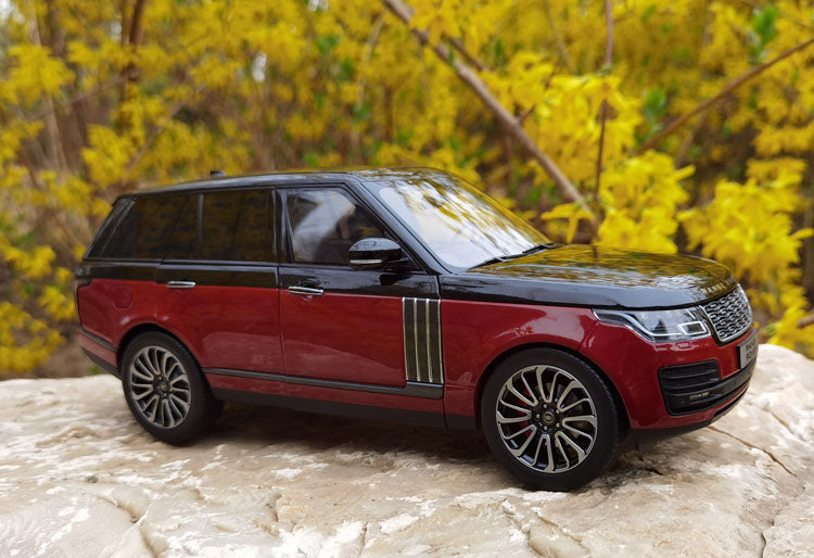 Static 1:18Scale Lcd Range Rover Red+Black Color