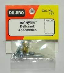 Du-Bro 90Degree Nylon Bellcrank Assemblies No.167
