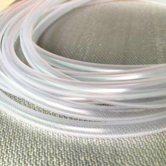 TRANSPERENT SILICON FUEL TUBE 1 MTR (4 MM)
