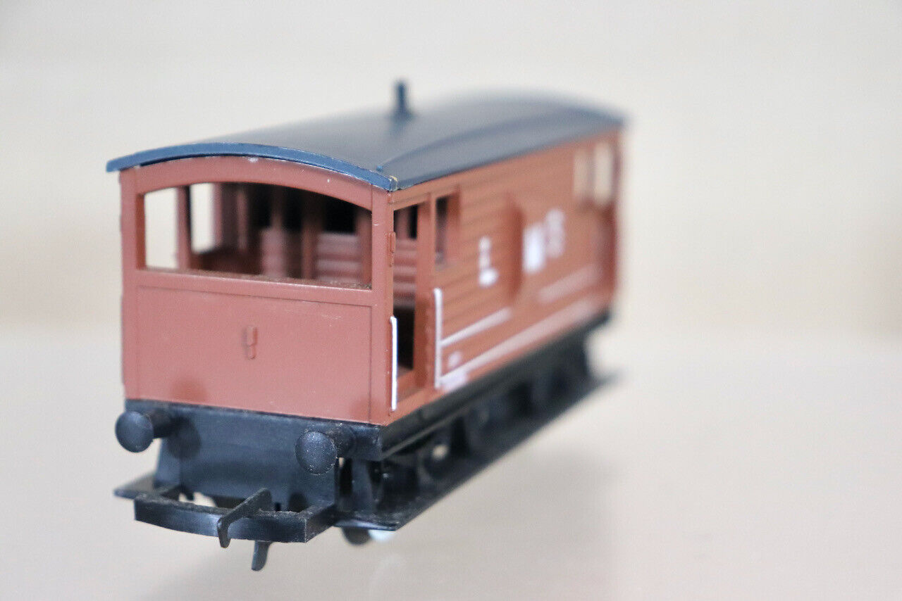 Hornby R718 Lms Brown 20 Ton Brake Van Wagon 730388- Quality Pre Owned