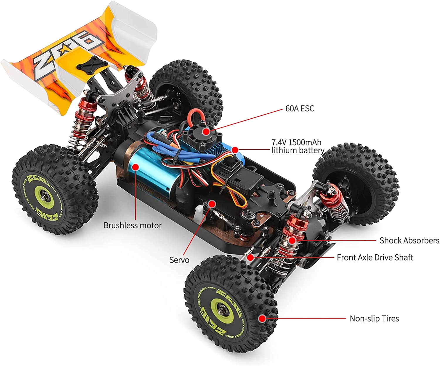 Wl Toys Rc Car 1:14Scale 4Wd Racing Model Series No.144010