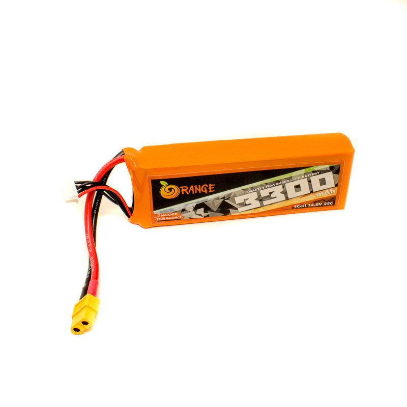 Orange 3300mAh 4S 25C/50C (14.8V) Lithium Polymer Battery Pack