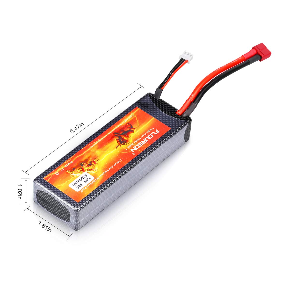 LIPO BATTERY 7.4V 5200MAH FOR RC CAR