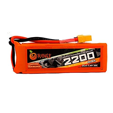 Orange 2200mAh 2S 30C/60C Lithium polymer battery Pack (LiPo)
