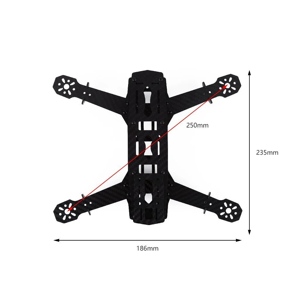 Q250 Quadcopter Super Strong Carbon Fiber 4mm Arm FPV Racing Frame(250mm) Kit