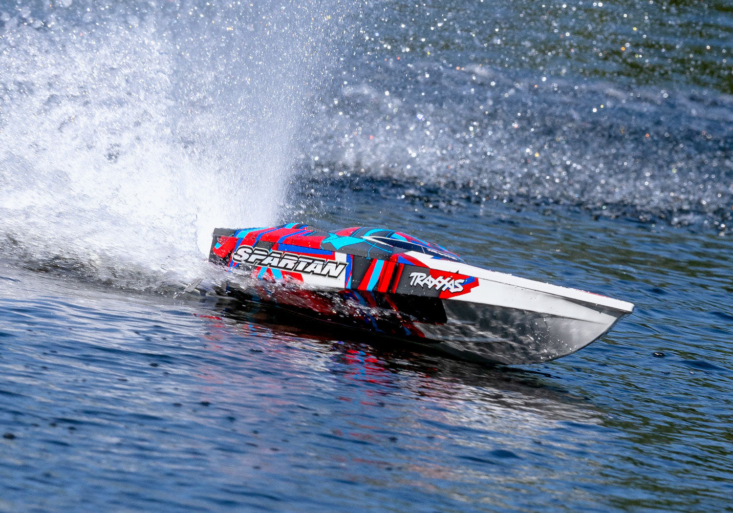 Traxxas Spartan Race Boat Brushless 36" Red 57076-4