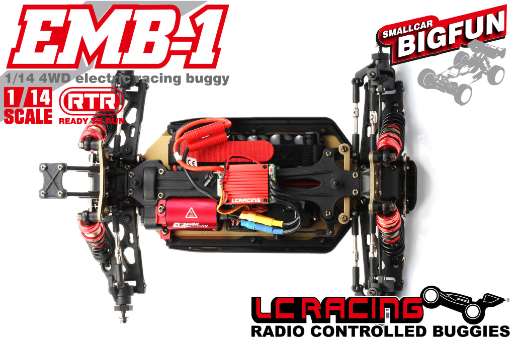 Lc Racing Emb-1 1/14 Scale  4Wd Electric Racing Buggy Rtr  ,Ready To Run,With Battery ,Remote