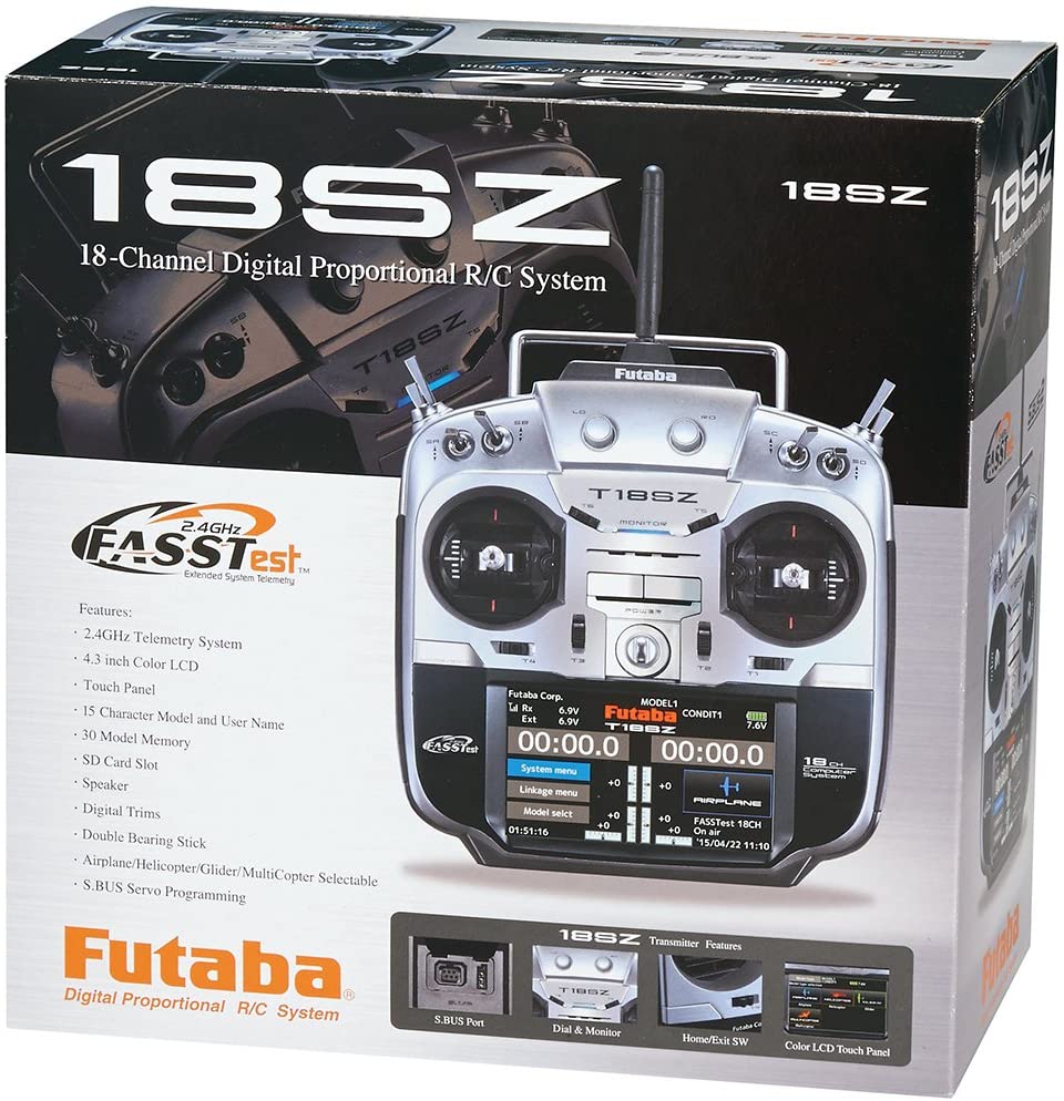 FUTABA RADIO T18SZ MODE II WITH RECEIVER R3006SB