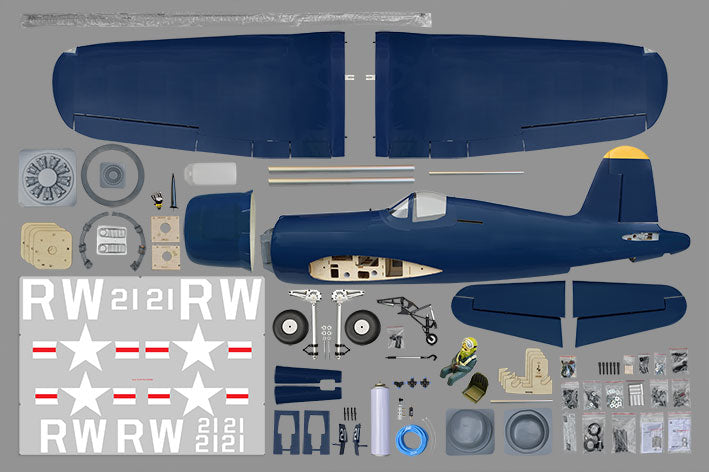 Phoenix Model F4U Corsair 50-61CC Gas/EP ARF 85" - 1:5 1/2