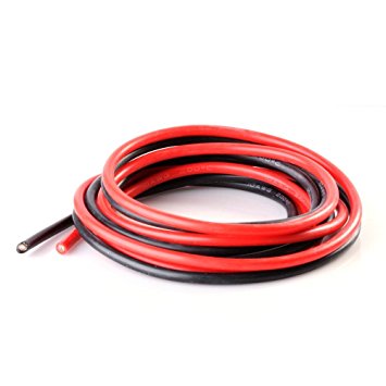 High Quality Ultra Flexible 14AWG Silicone Wire 1m (Red) + 1m (Black)