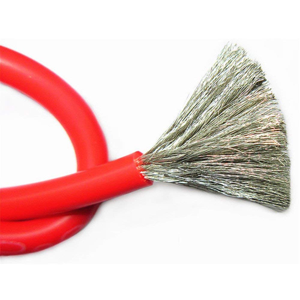 High Quality Ultra Flexible 6AWG Silicone Wire 0.5m (Red)