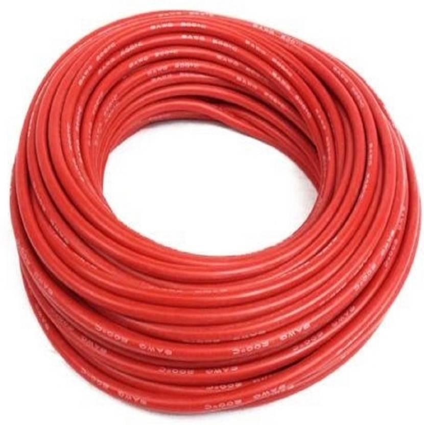 High Quality Ultra Flexible 6AWG Silicone Wire 0.5m (Red)