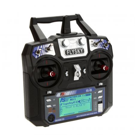 FlySky FS-i6 2.4G 6CH PPM RC Transmitter With FS-iA6B Receiver-Quality Pre Owned