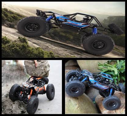 RC Car/ 4WD Rock Crawlers 1:10 Scale MZ 2837 Rock Climbing Car Vehicle Monster Truck 4 Ch/2.4G Rock Climbing Car  (Blue)-QUALITY PRE OWNED