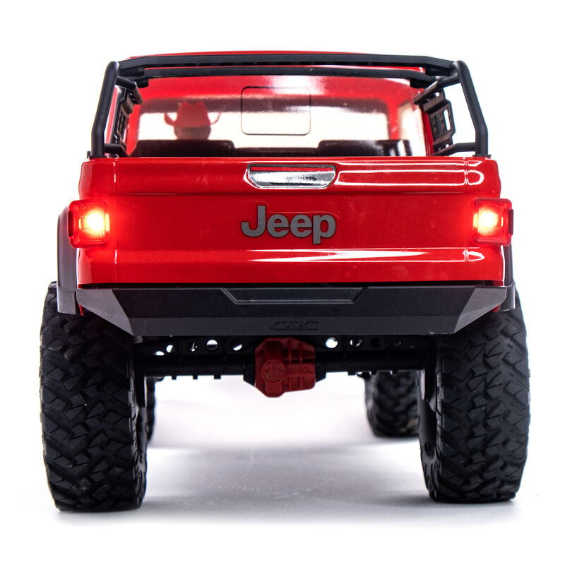 Axial Axi03006T2 1/10 Scale  Jeep Jt Gladiator Rock Crawler With Portals Rtr Red