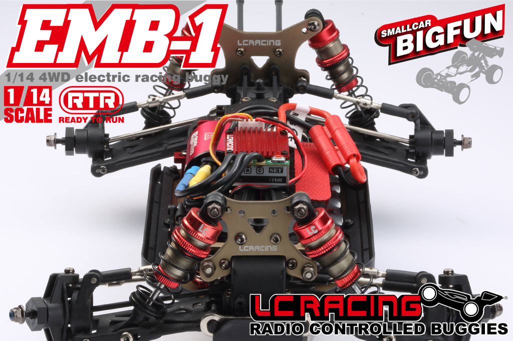 Lc Racing Emb-1 1/14 Scale  4Wd Electric Racing Buggy Rtr  ,Ready To Run,With Battery ,Remote