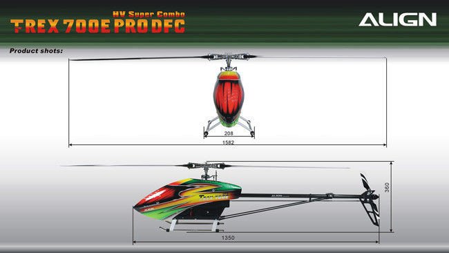 Align Trex 700 Dfc Electric Helicopter Rtf