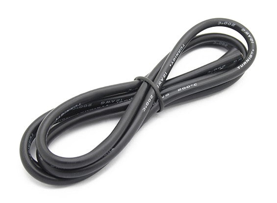 High Quality Ultra Flexible 12AWG Silicone Wire 1m (Black)