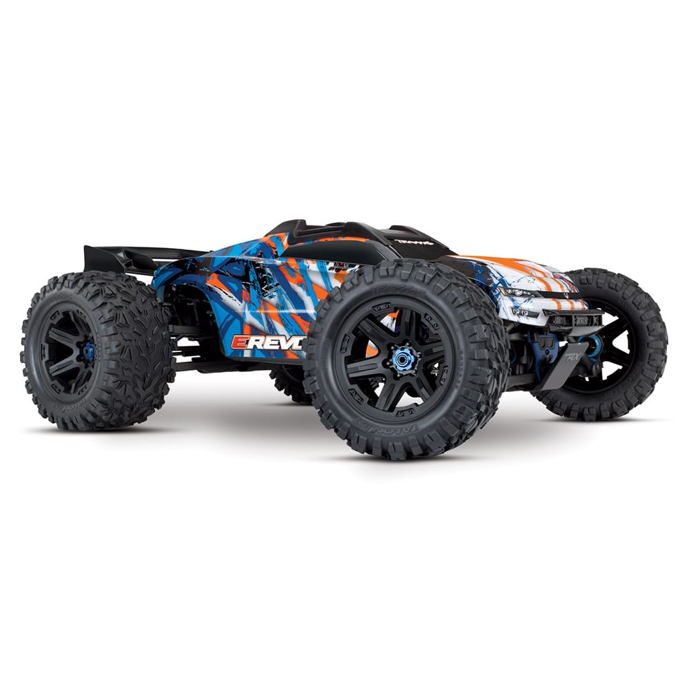 Traxxas E-Revo Vxl 2.0 4Wd Moster Truck Orange Tsm Tqi  2.4Ghz #86086-4