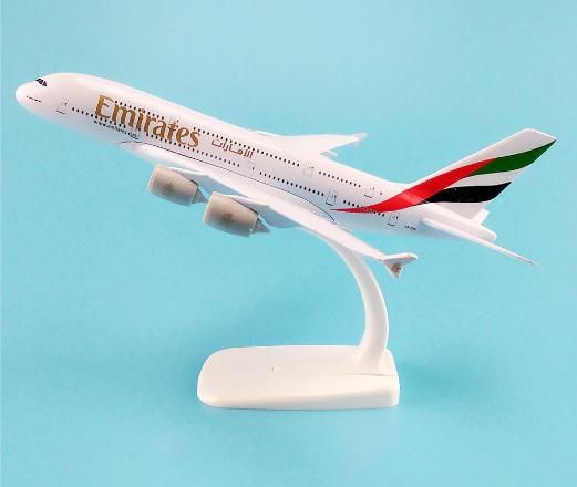 Airplane Diecast Metal Emirates A380 20Cm