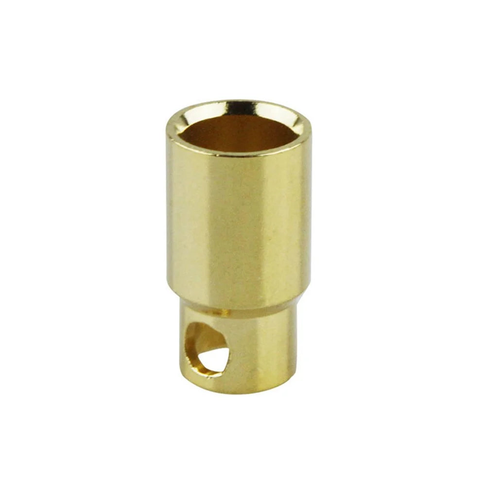 8mm Gold Plated Bullet Connector Female-1Pcs.