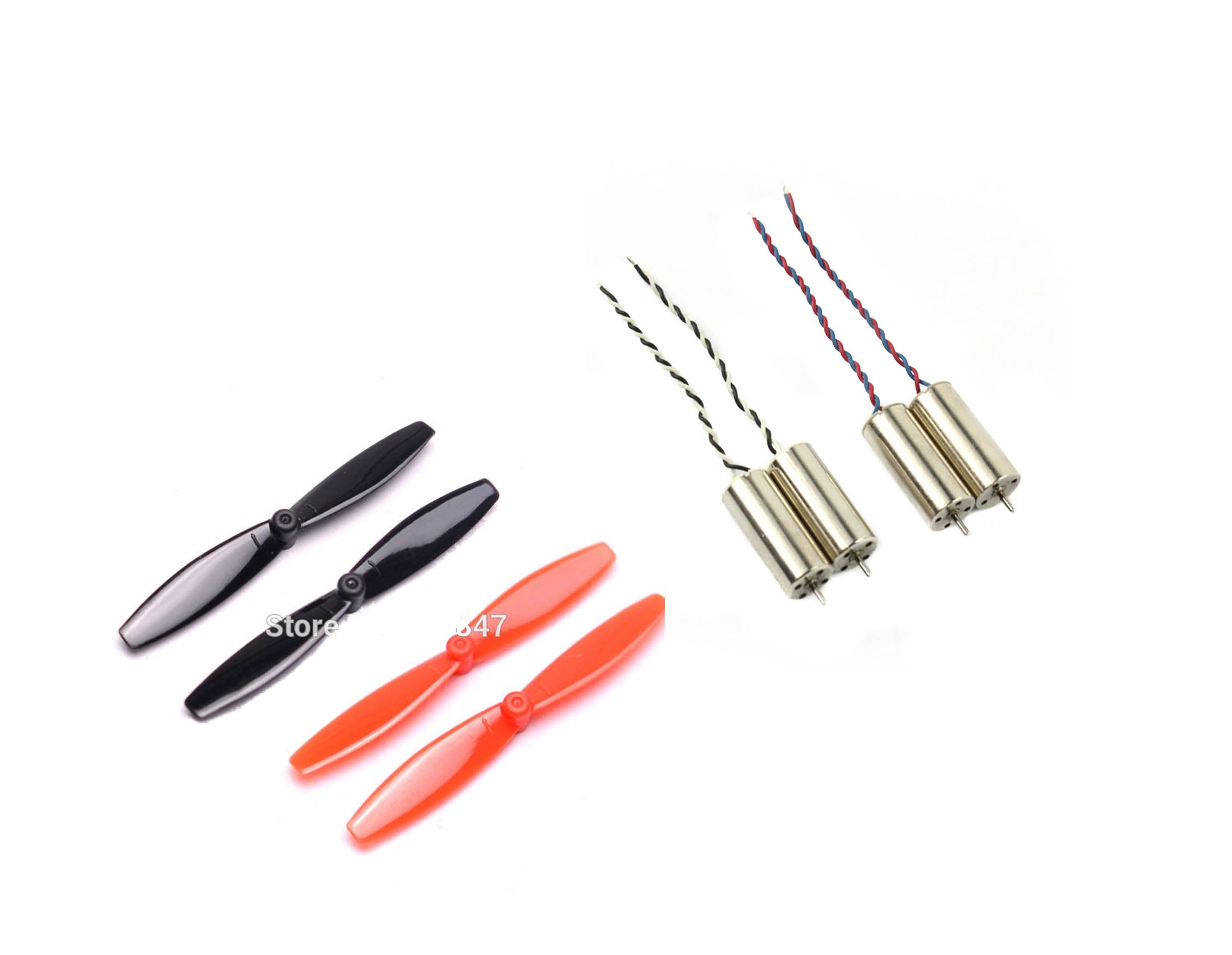 65mm Blade Propeller Prop with 8520 CW & CCW Coreless Brushed Motor For Indoor Racing Drone Quad-copter