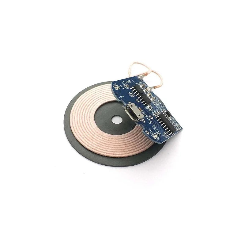 DC 5V Qi Standard Micro USB Input PCBA Circuit Board With Coil for Wireless Phone Charging (Transmitter)