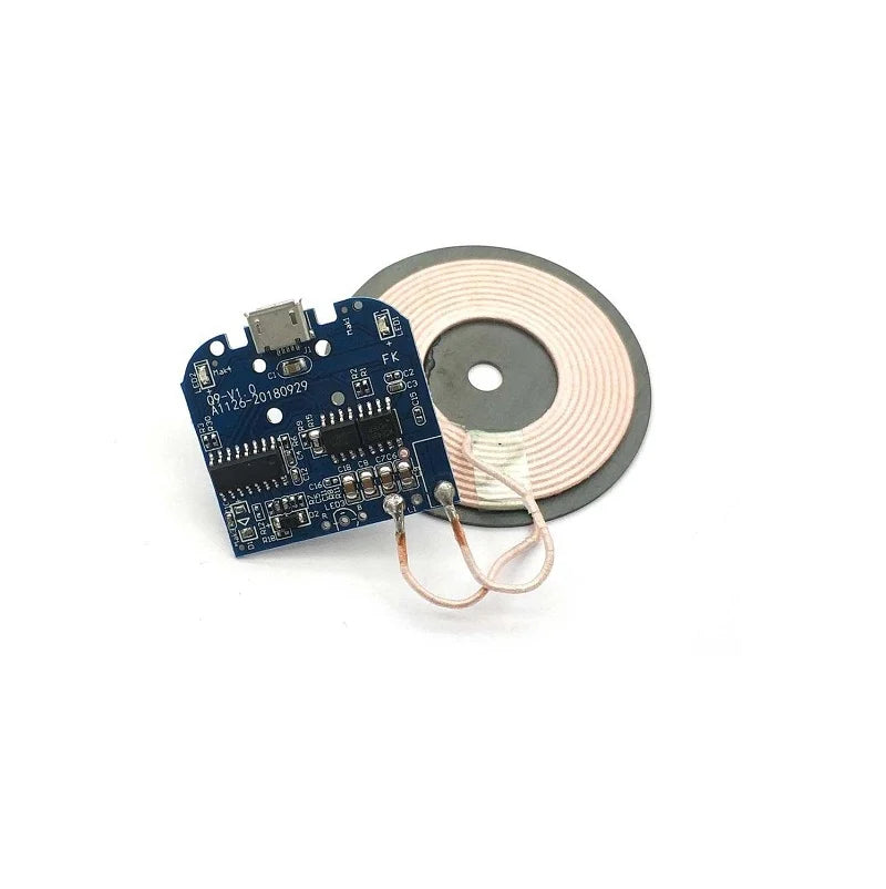 DC 5V Qi Standard Micro USB Input PCBA Circuit Board With Coil for Wireless Phone Charging (Transmitter)