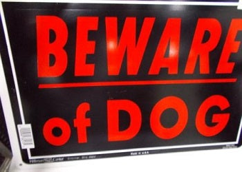HILLMAN SIGN BEWARE OF DOGS