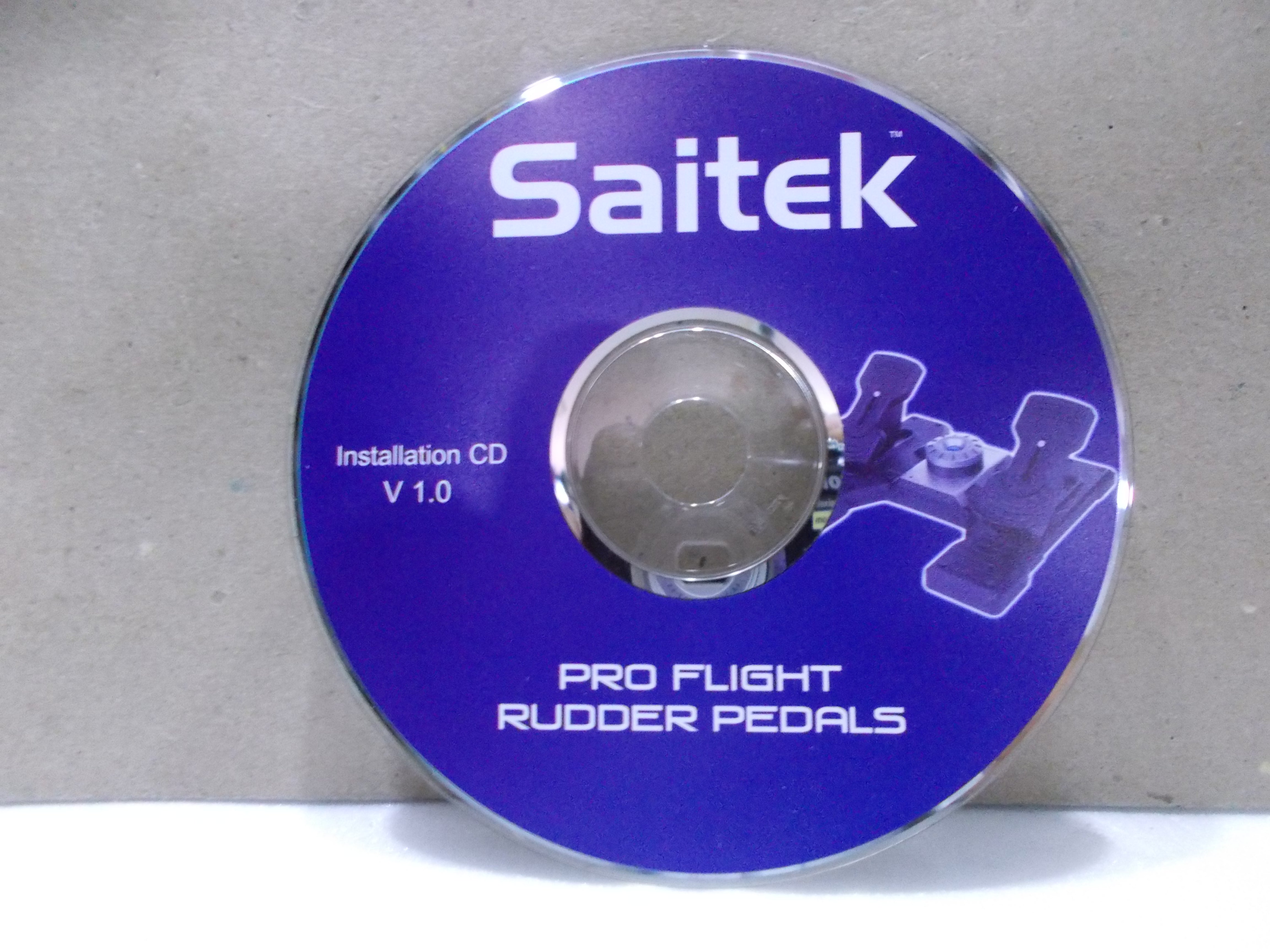 SAITEK V10 PROFLIGHT RUDDER PEDALS CD(QUALITY PRE OWNED)