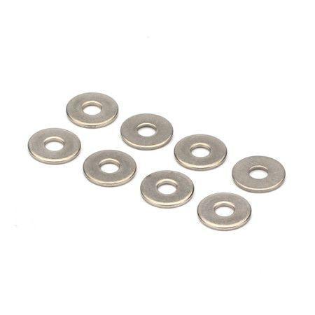 Dubro FLAT WASHERS (STAINLESS STEEL)