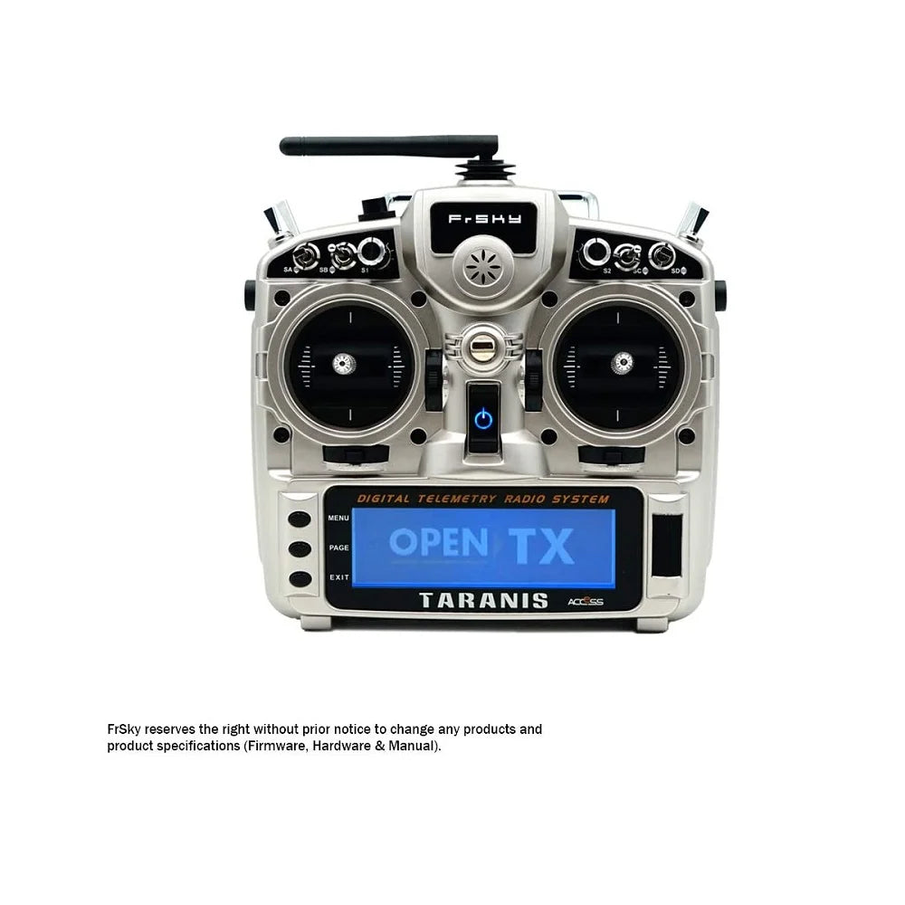 FrSky Taranis X9D Plus 2019 Digital Telemetry Drone Remote Control with FrSky RX8R Pro Receiver- (Silver Colour)
