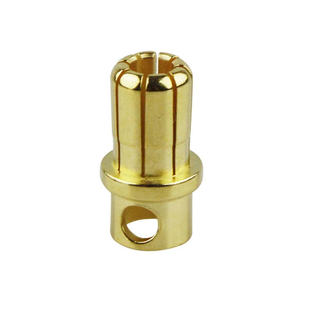 8mm Gold Plated Bullet Connector Male-Female Pair