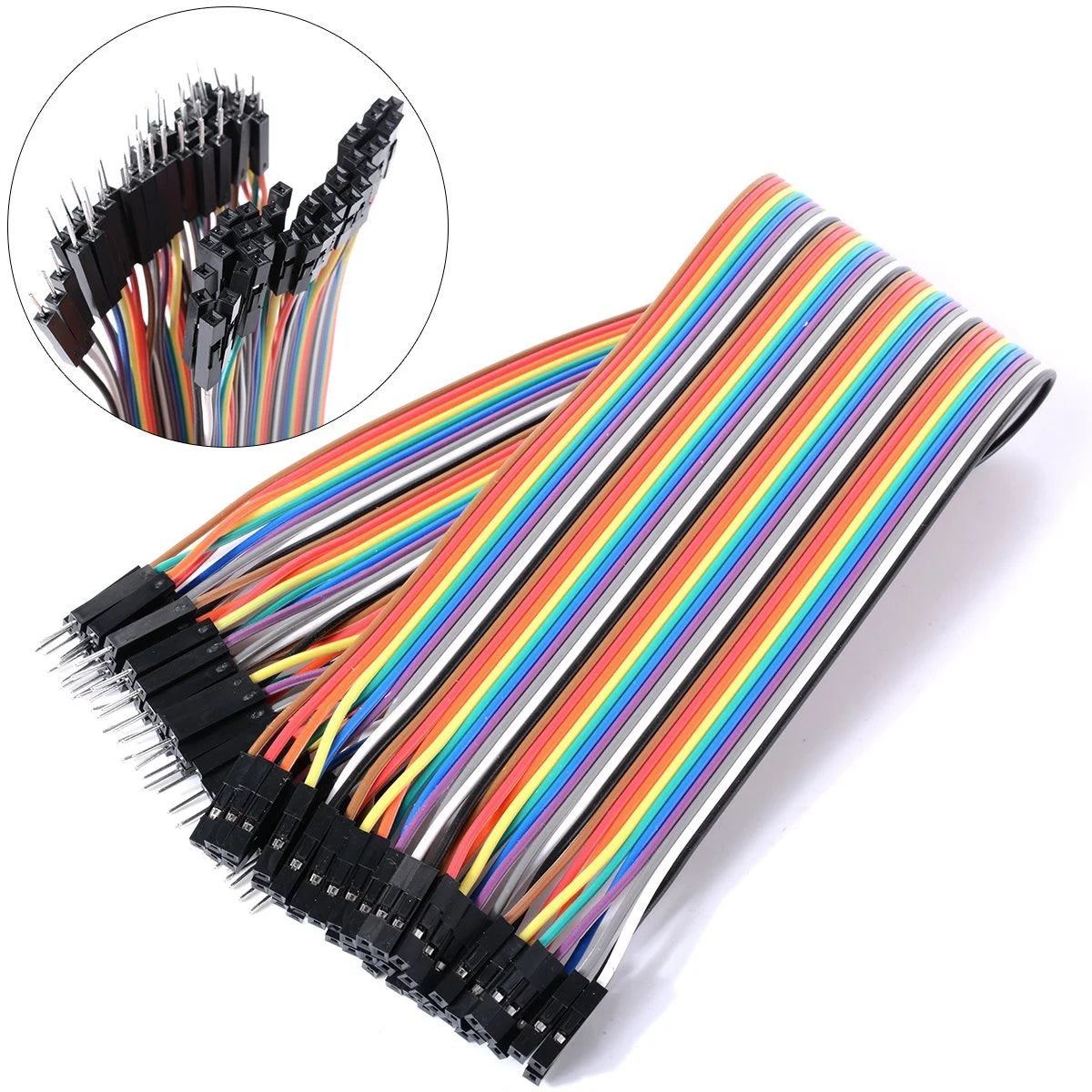 Male To Female Jumper Wires 40 Pcs 10cm