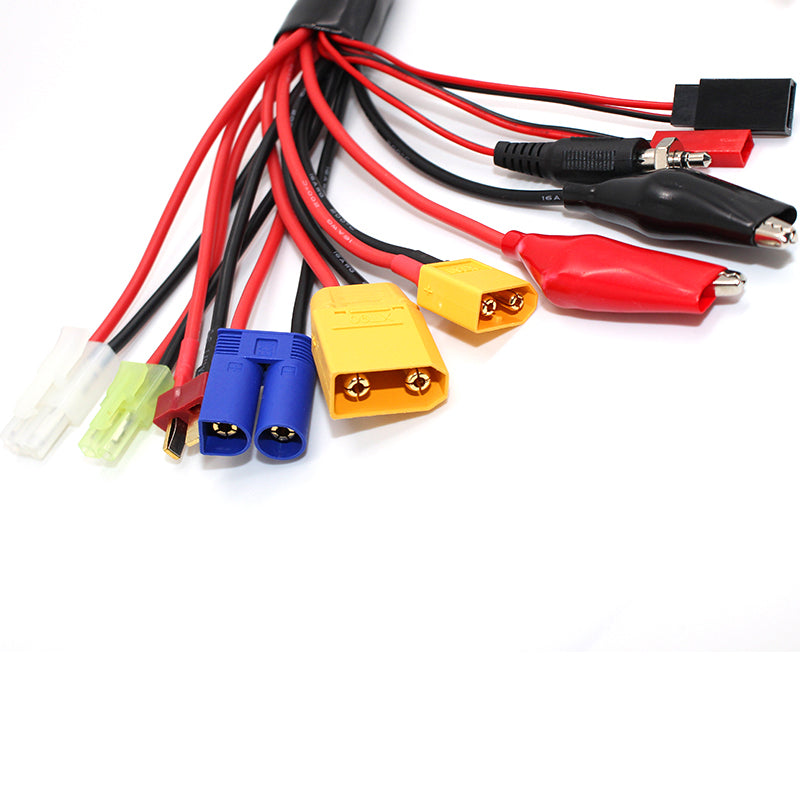 4mm Banana Plug to Super Multi Charger Leads 14 connectors