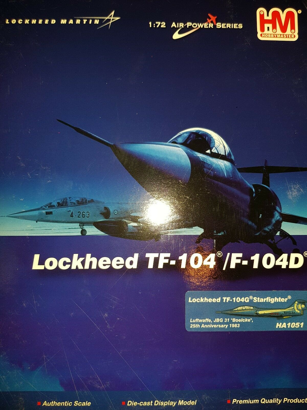 STATIC MODEL LOCKHEED TF-104G STARFIGHTER