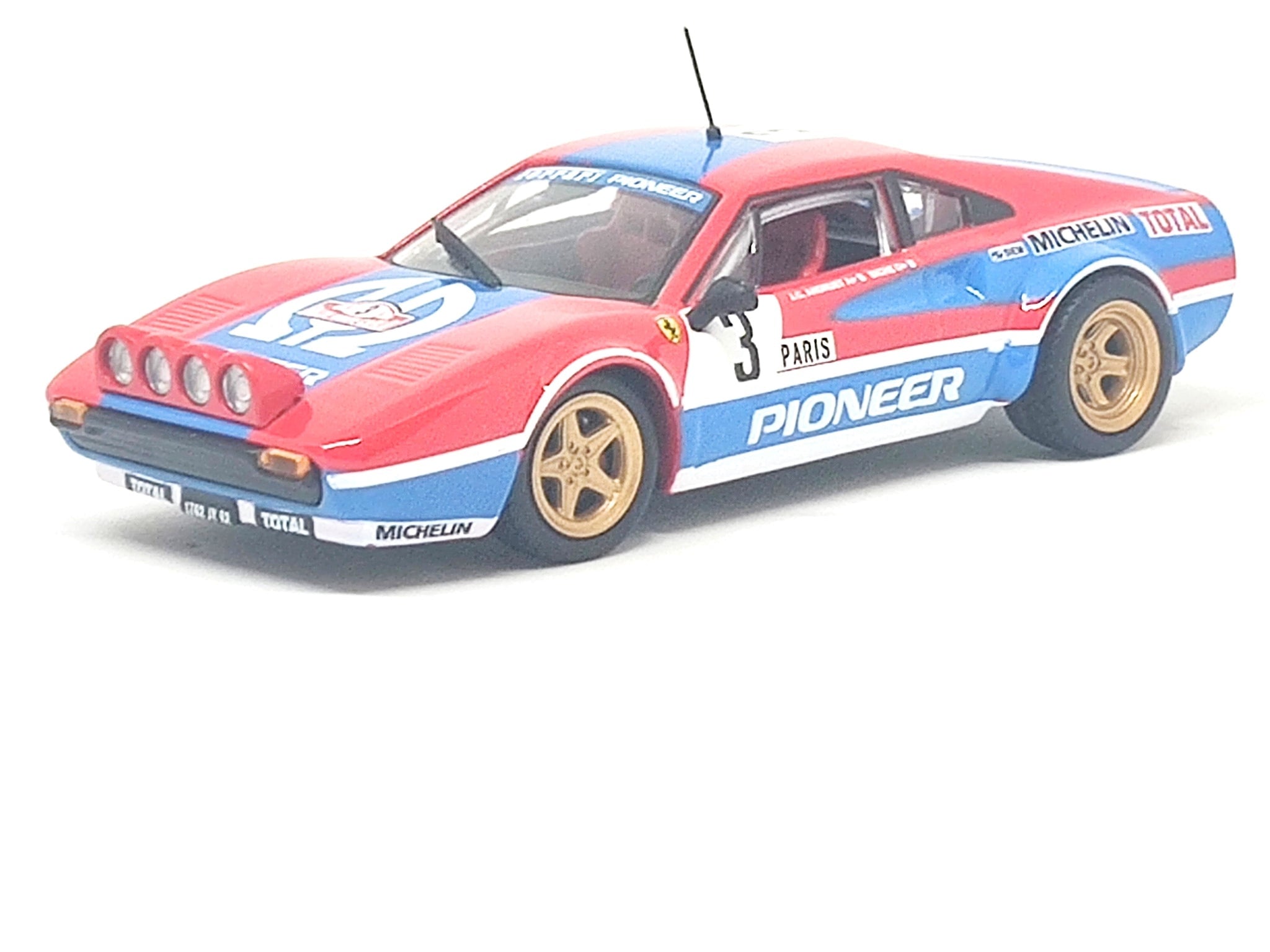 Bburago Ferrari 308 GTB Rallye Monto Carlo 1982 by J C Andretti / Biche 1/43