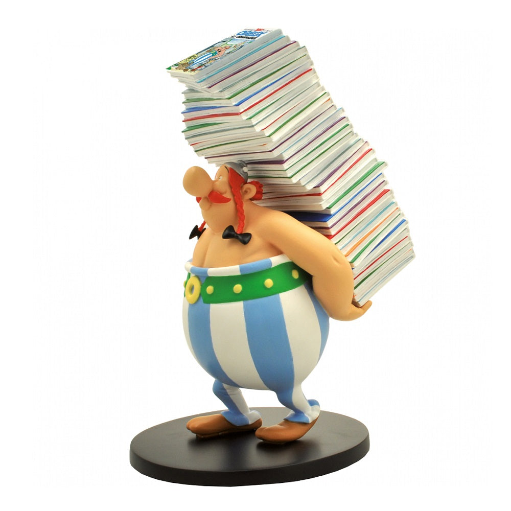 Asterix Series - Resin Figurine Obelix Pile of Albums by Collectoys