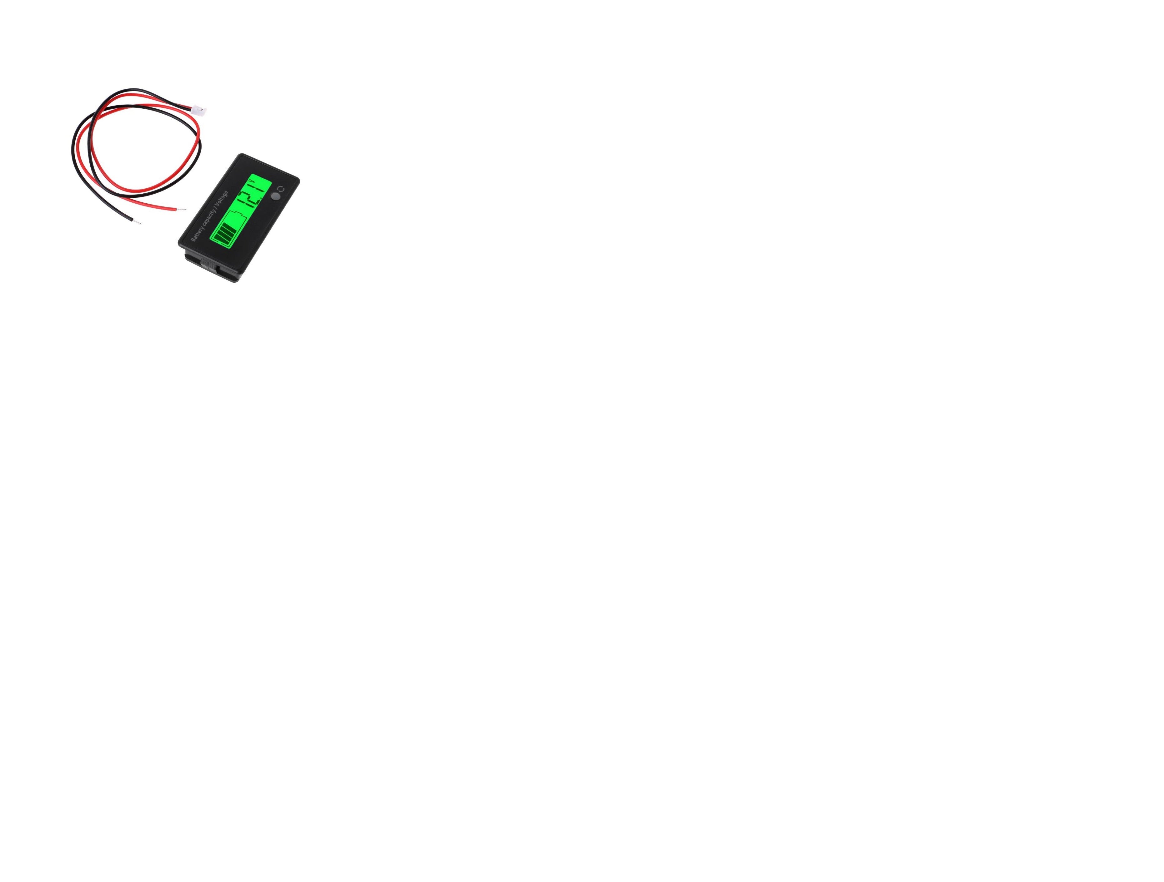 12V-84V Battery Power Display Meter Lithium Battery Lead-acid Battery Power Display GY-6GS Green 12V Lead-Acid