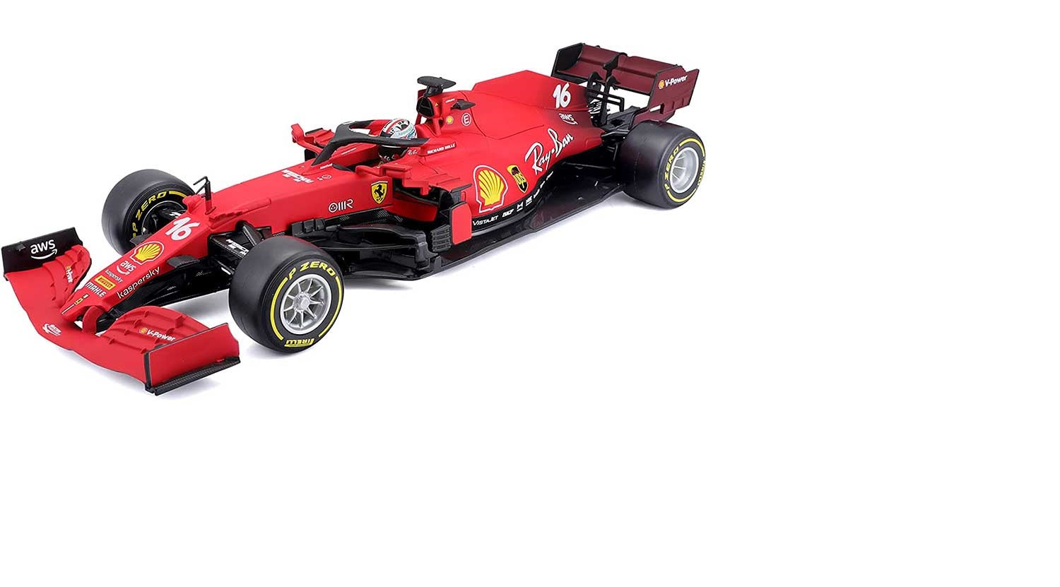 Bburago 2021 F1 Ferrari SF21 Ferrari Racing Team #16 Racing C Leclerc car DieCast  1/18