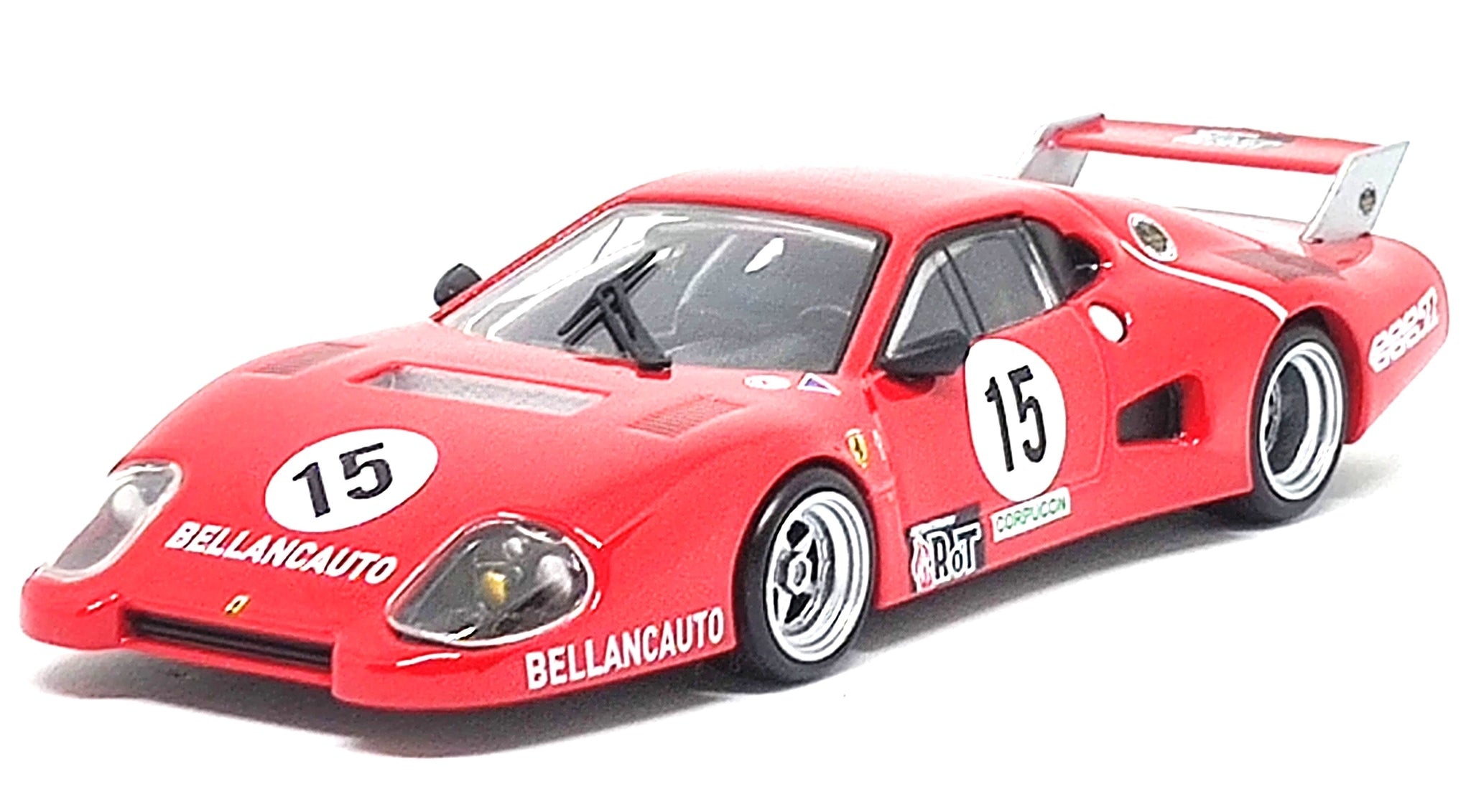 Bburago Ferrari 512 BB (II series) 1000 km Monza 1981 by M Flammini / S Dini / F Violati 1/43 scale